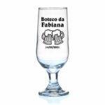 Taça de Vidro de Cerveja Personalizada Brunello 400ml 2 Taça de Vidro de Cerveja Hannover Personalizada Boteco da Fabiana