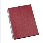 Caderno Personalizado para Empresa Grande 12 Caderno de Negócios Pequeno Capa Metalizada Vermelho