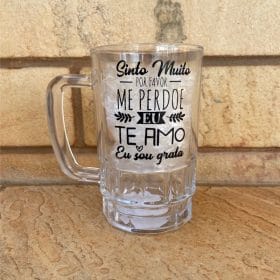 Caneca de Vidro de Chopp Style